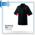Man's Short Sleeve Red and Black Polo Shirt